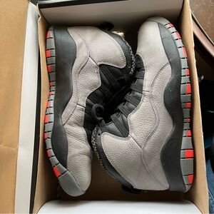 Jordan Air Jordan 10 Retro Cool Grey 2014 Gray/Black/Infrared 310805-023 Sz 10
